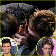 robert-pattinson-taylor-lautner-kiss-movie-awards-2011 robert-pattinson-taylor-lautner-kiss-movie-awards-2011