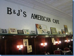 4313Indiana - La Porte, IN - Lincoln Highway (State Road2)(Lincolnway) - 1940s decor B & J's American Cafe family owned since 1922