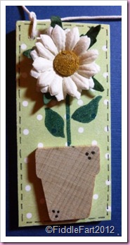 Flower Pot Wooden Tag Flower Pot Wooden Tag