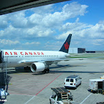 aircanada airplane in Mississauga, Canada 