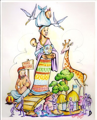 Falla Gran Via de l'Est 2013 (esbós)
Lema: Mare natura
Artista: José R. Espuig