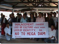 arunachal dam protest