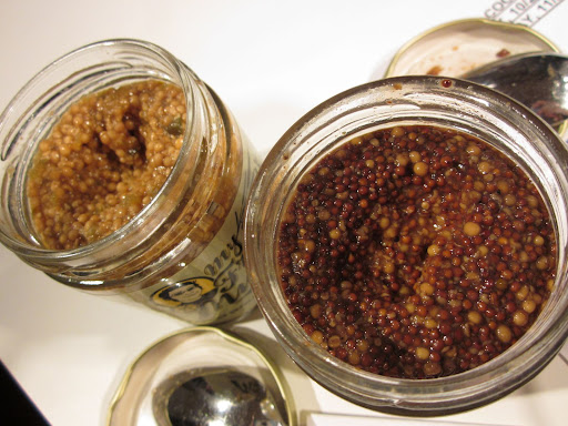 You can see how textured these mustards are:  They almost look like caviar.