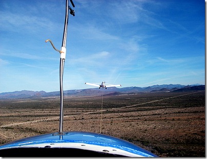 Tow plane pulling us up to 5000 feet.