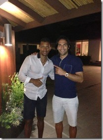 falcao y Nani