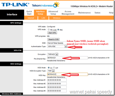 Security Wireless Setup