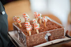 These smoked-salmon lollipops were unique. These smoked-salmon lollipops were unique.