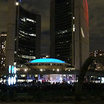 city hall during nuit blanche 2012 in Toronto, Canada 