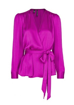 MG pleated wrap blouse3