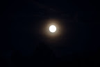 Moon rising over the Alps