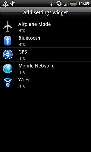 Standard Indstilling-widgets Standard Indstilling-widgets