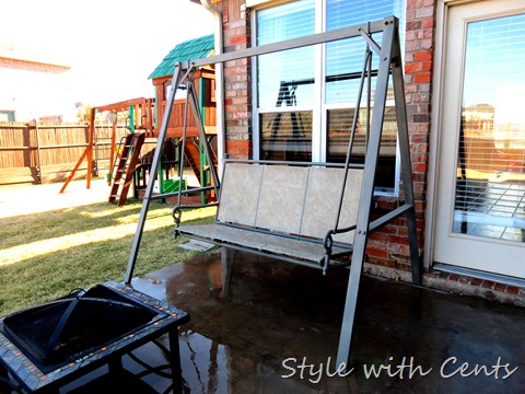 rustoleum spray painted rusty swing4