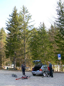 Petak "rano" ujutro na parkiralistu u dolini Saisera