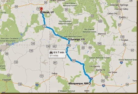 durango moab map