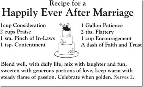 marriage recipe