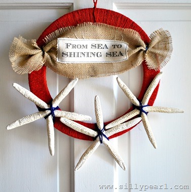 July 4th Starfish Wreath - The Silly Pearl July 4th Starfish Wreath - The Silly Pearl