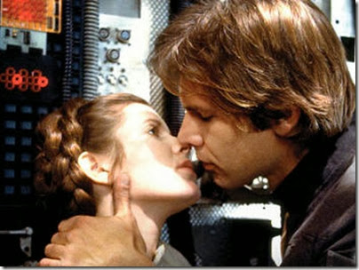 star wars han leia kiss star wars han leia kiss