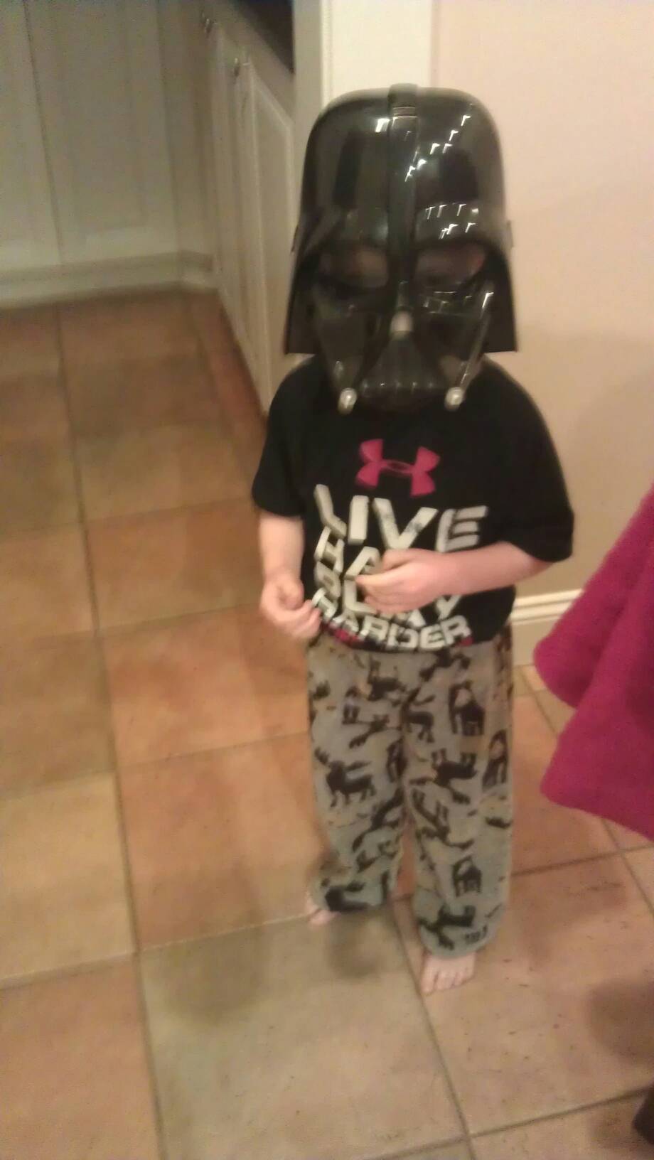 Darth Vader mask from Bridget