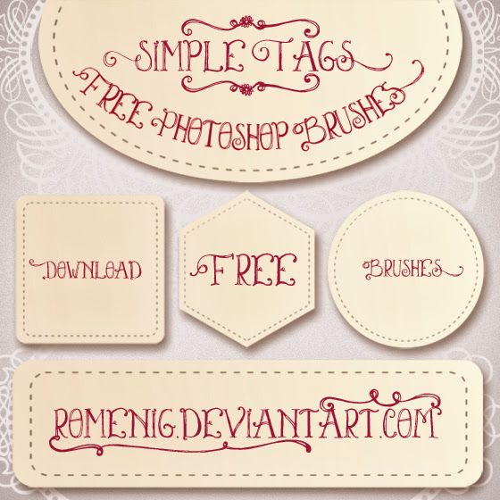 Efeito Simple Tags Free Brushes