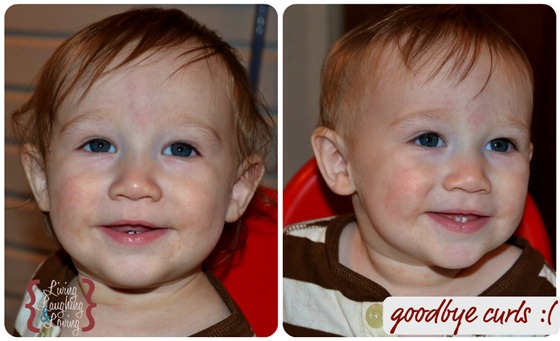 davis first haircut collage