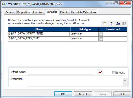 informatica workflow variable