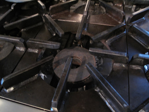 The gas range is right below and that's not a good place for a landing!