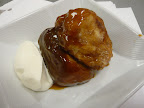 Monkey bread served with whipped cream. Perfect for a Christmas morning brunch.