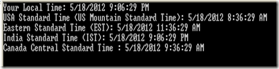 Convert Local Date and Time to IST/EST/CST Time Zones in C#