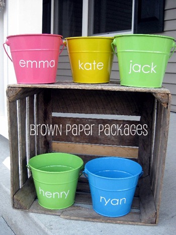 vinyl easter pails tutorial