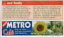 Article in The Metro