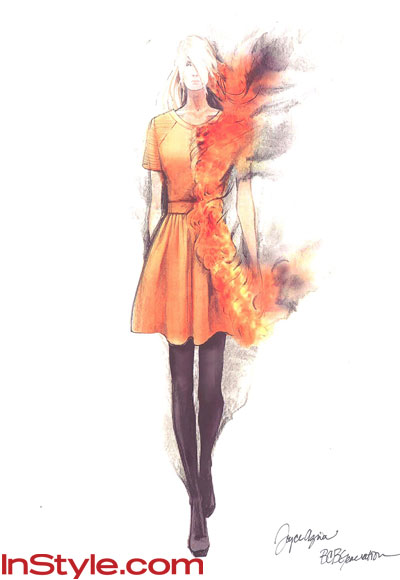 Hunger Games Fashion Show on Fashion Designers Sketch Hunger Games Dress   The Oncoming Hope