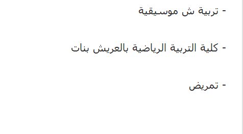 الأماكن والكليات المتبقية في المرحلة الثالثة من تنسيق الجامعات والمعاهد لعام 2013