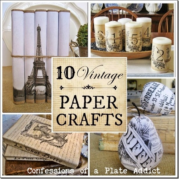 CONFESSIONS OF A PLATE ADDICT Vintage Paper Crafts Plus How to Age Paper