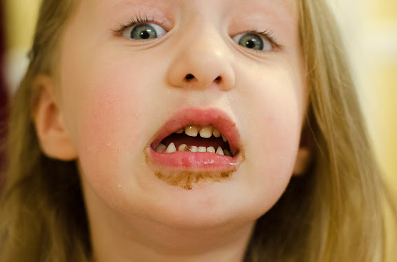 the aftermath of a cupcake