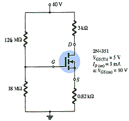 MCQs in DC Biasing – FETs Fig. 09 MCQs in DC Biasing – FETs Fig. 09