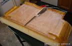Now to cut the seat foam.  Mark the cut lines with a sharpie before starting.