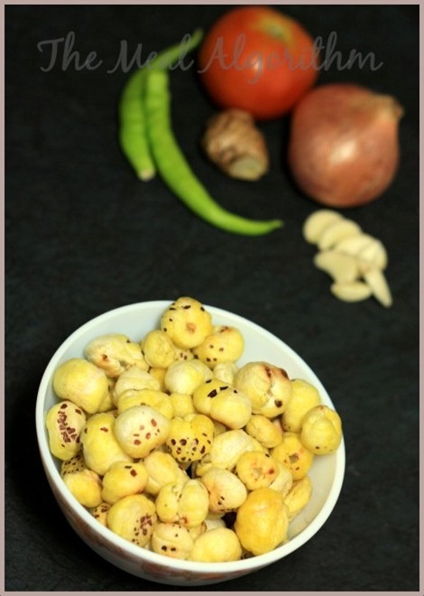 Makhana seeds and other ingredients