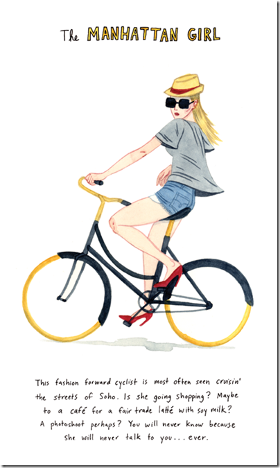 Kurt McRobert - Catalogue of New York City Cyclists - Manhattan Girl