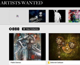artistswanted public collection page
