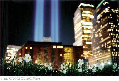 'Ground Zero Memorial Lights' photo (c) 2002, ClatieK - license: http://creativecommons.org/licenses/by-nd/2.0/