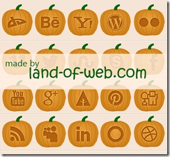 pumpkin social icons