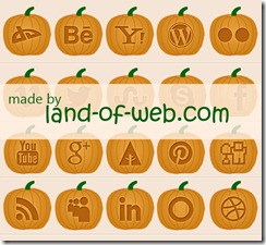 pumpkin social icons pumpkin social icons