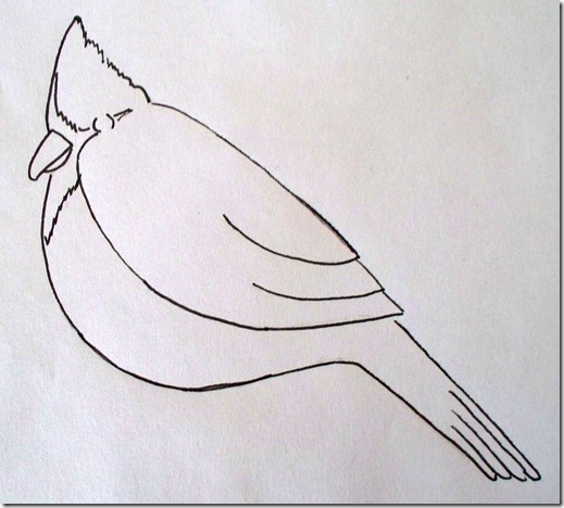 red cardinal printable