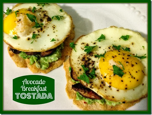 avocado breakfast tostada