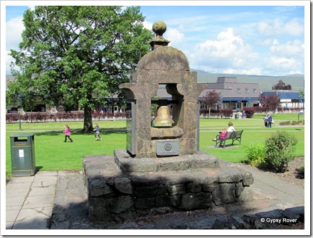 Peace bell in Fort William after the WWII bombing of Hiroshima.