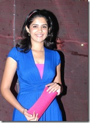 deeksha in blue dress