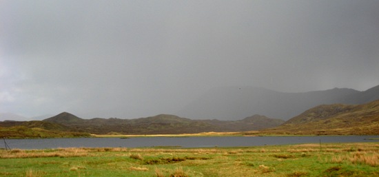 Fierce showers, Loch Cruoshie Fierce showers, Loch Cruoshie
