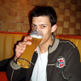 Olivier (hidding behind the glass of beer :-D)