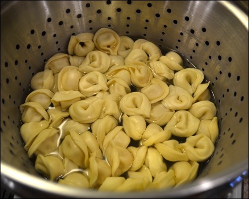 boiled tortellini