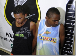 Polícia Civil apresenta assaltantes de lotérica